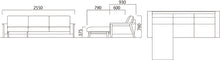 画像をギャラリービューアに読み込む, Cloud Chaise lounge sofa 3P
