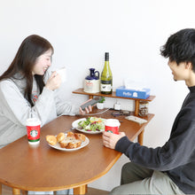 画像をギャラリービューアに読み込む, OAKER Half Round Table
